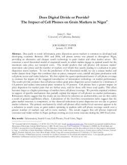Does Digital Divide or Provide? The Impact of Cell Phones on Grain
