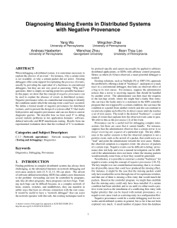 Diagnosing Missing Events in Distributed Systems with Negative