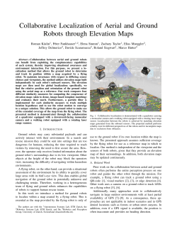 Collaborative Localization of Aerial and Ground Robots through