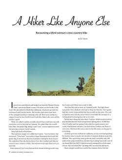 Recounting a blind women`s cross