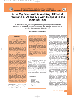 Al-to-Mg Friction Stir Welding