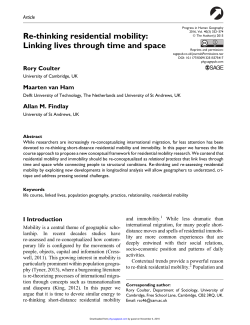 Re-thinking residential mobility - Families and housing tenure in