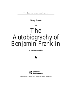 The Autobiography of Benjamin Franklin