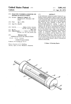 Film-type cylindrical resistor and method of manufacturing