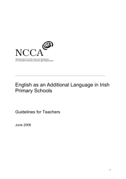 English as an Additional Language in