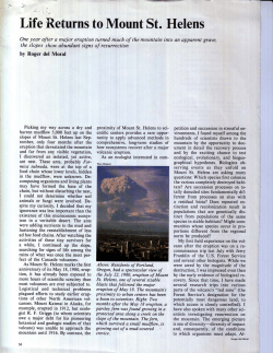 Life Returns to Mount St. Helens