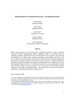 Discount Rate for Workout Recoveries: An Empirical Study