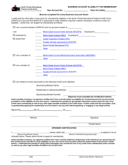 Business Account Application - Corporation
