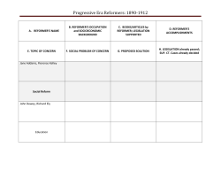 Progressive Era Reformers: 1890-1912
