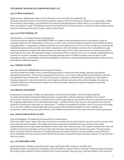 list of past winners and their projects.