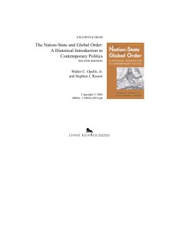 The Nation-State and Global Order