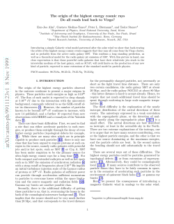 The origin of the highest energy cosmic rays Do all roads lead back