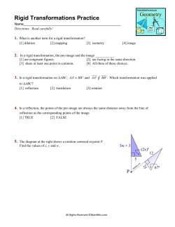 Rigid Transformations Practice