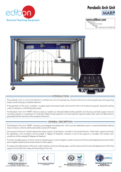 MARP. Parabolic Arch Unit