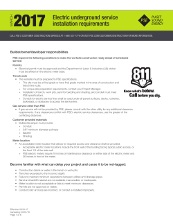 H 2017 Electric underground service installation requirements