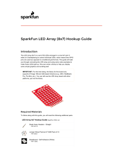 LED Array (8x7) Hookup Guide