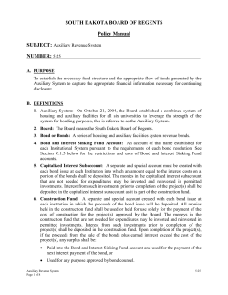 BOR Policy 5:25 - South Dakota Board of Regents