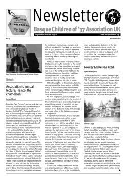 Issue 14: Nov 2010 - Basque Children of