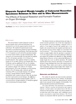 Disparate Surgical Margin Lengths of Colorectal Resection