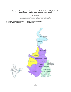 Agro Climatic Zone-III Lower Gangetic plains region