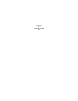 PACE-MASTERSREPORT-2014 - The University of Texas at