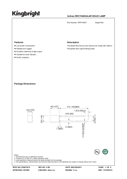 2x3mm RECTANGULAR SOLID LAMP Features