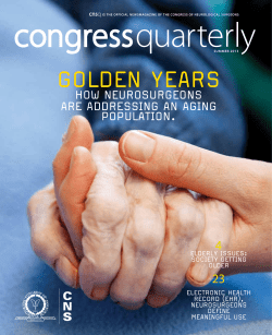 GoldEn yEArs - The Congress of Neurological Surgeons