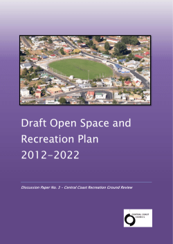 Draft Open Space and Recreation Plan 2012-2022