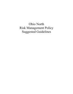 Ohio North Risk Management Policy