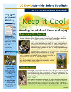 Monthly Safety Spotlight May 2011 Heat Related Illness.qxp