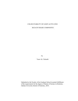 COLOR STABILITY OF LIGHT-ACTIVATED BLEACH