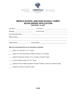 a Camp Scholarship Form