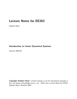 EE263 course reader