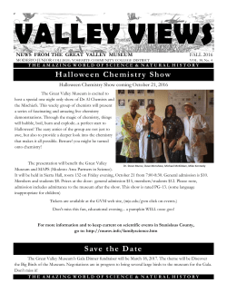 Halloween Chemistry Show Save the Date