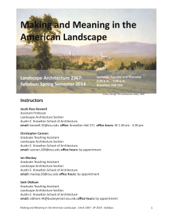 Making and Meaning in the American Landscape
