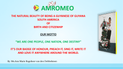 amromeo &ndash; being a guyanese of guyana south america