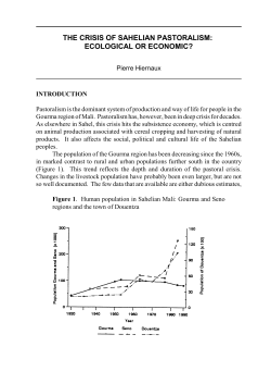 The Crisis of Sahelian Pastoralism