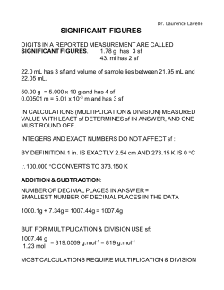 significant figures