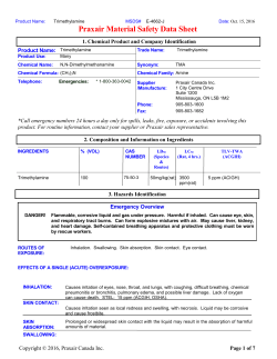 Trimethylamine MSDS E-4662 2016