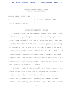 Mashantucket v. Town of Ledyard