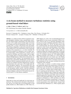 A six-beam method to measure turbulence statistics using ground