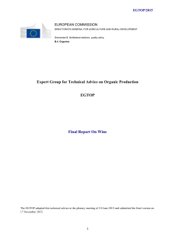 Final report on Wine - European Commission