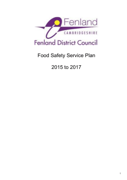 Food Safety Service Plan 2015-17