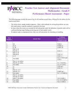 Answer Key - PARCConline.org