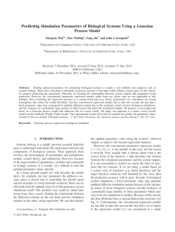Predicting simulation parameters of biological systems using a