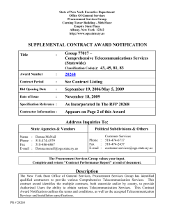 State of New York Executive Department