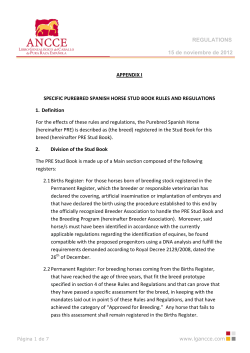 REGULATIONS 15 de noviembre de 2012