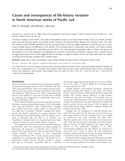 Causes and consequences of life-history