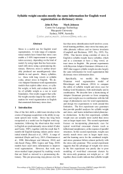 Syllable weight encodes mostly the same information