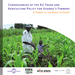 Consequences of the EU Trade and Agriculture Policy for Uganda`s